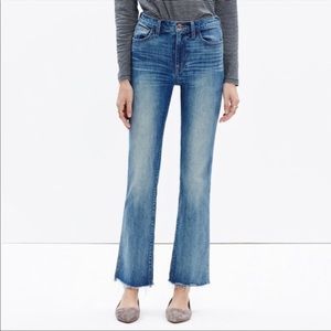 MADEWELL Cali Demi Raw Hem Boot Jean Size 24
